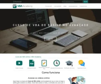 Vbaacademy.com.br(Curso de VBA Online) Screenshot