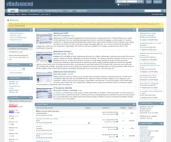 Vbadvanced.com(Go advanced with the most popular vBulletin portal) Screenshot