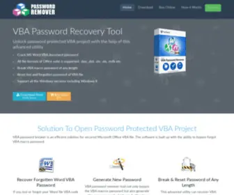 Vbapasswordremover.com(VBA Password Remover to Remove VBA Password) Screenshot