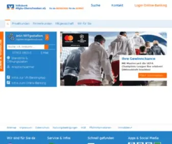 Vbaw.de(Volksbank Allgäu) Screenshot