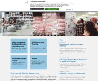 VBCPHDprogramme.at(Vienna Biocenter Scientific Programme) Screenshot