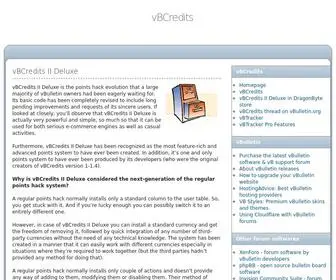 VBcredits.com(VBCredits & vBTracker) Screenshot
