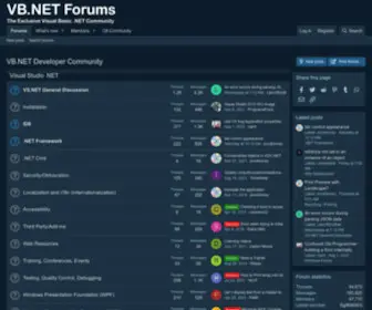 Vbdotnetforums.com(VB.NET Developer Community) Screenshot