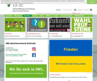 Vbe-BV-DT.de(Bezirksverband Detmold) Screenshot