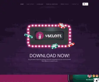 Vbelote.com(Main Page) Screenshot