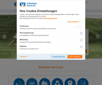 Vbesens.de(Volksbank Esens eG) Screenshot