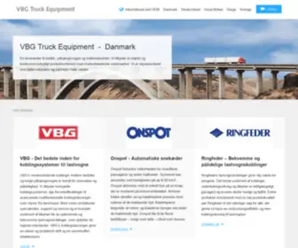 VBGgroupsales.dk(VBG Truck Equipment Danmark) Screenshot