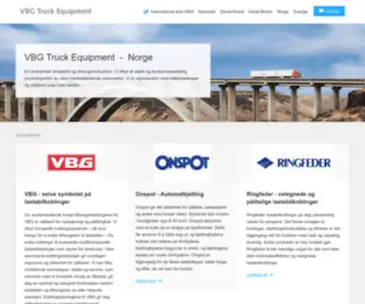 VBGgroupsales.no(VBG Truck Equipment Norge) Screenshot