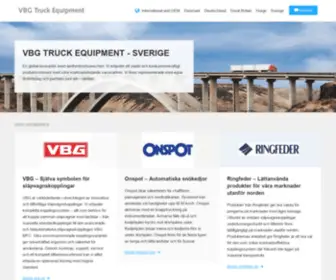 VBGgroupsales.se(VBG Truck Equipment Sverige) Screenshot
