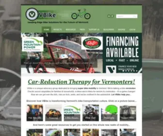 Vbikesolutions.org(Learn about the new generation of bicycle transportation solutions for Vermont) Screenshot