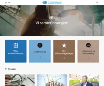 VBL.no(Og blikkenslagerbedriftenes Landsforbund) Screenshot