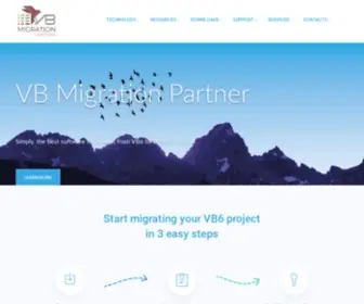Vbmigration.com(The best software to convert VB6 applications to .NET) Screenshot