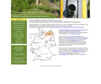 VBMS.de(Vermessungsbüro Manthey & Schmidt ÖbVI Rostock Mecklenburg) Screenshot