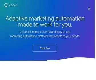 Vbout.com(VBOUT offers several marketing tools into one powerful platform) Screenshot