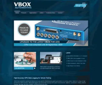 Vboxautomotive.co.uk(VBOX Automotive) Screenshot