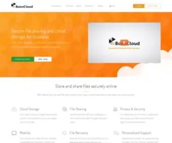 Vboxxcloud.com(Secure cloud storage & File Sharing for Business) Screenshot