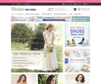 Vbridal.com(Wedding Dresses 2020) Screenshot