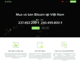 VBTC.exchange(Mua và bán Bitcoin tại Việt Nam) Screenshot