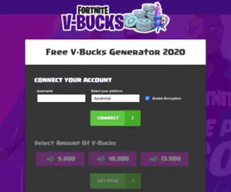 Vbuckgenerator2020.com(Vbuckgenerator 2020) Screenshot