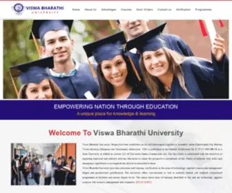 Vbuedu.org.in(Viswa Bharathi University) Screenshot