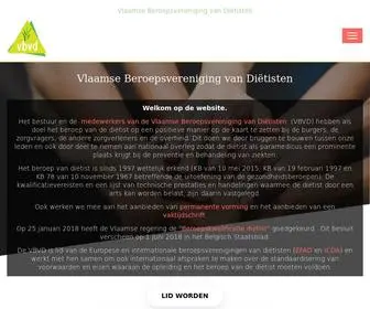 VBVD.be(Vlaamse Beroepsvereniging van Diëtisten) Screenshot
