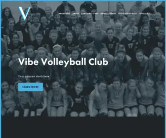 Vbvibe.com(Vibe Volleyball Club) Screenshot