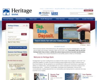 Vbwa.com(Heritage Bank) Screenshot