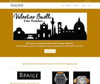Vbwatches.com(Valentino Baielli Fine Watches) Screenshot