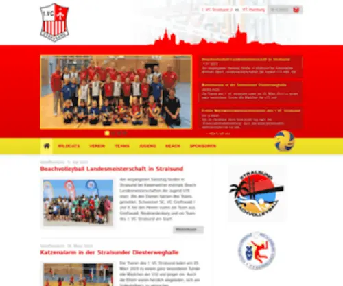 VC-Stralsund.de(Volleyball aus Stralsund) Screenshot
