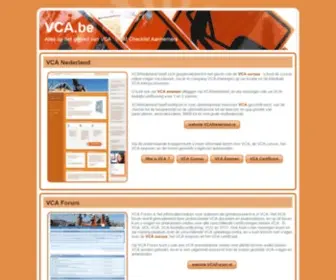 Vca.be(VCA cursus en VCA examen) Screenshot