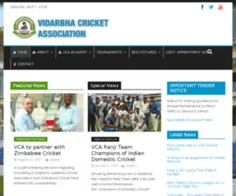 Vca.co.in(Best Cricket Association Website) Screenshot