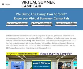 Vcampfair.com(VIRTUAL SUMMER CAMP FAIR) Screenshot