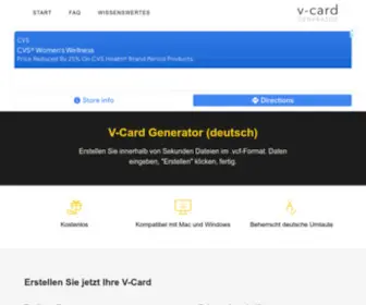 Vcard-Erstellen.de(VCard erstellen) Screenshot