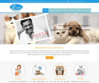 Vcarepetpolyclinic.com(Best Pet Clinic in Bangalore) Screenshot