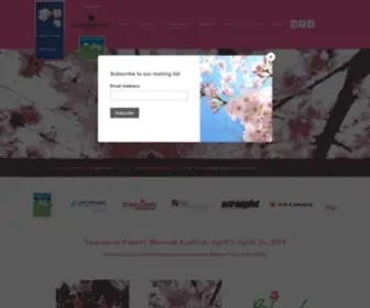 VCBF.ca(Vancouver Cherry Blossom Festival) Screenshot