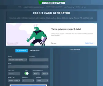 VCcgenerator.org(Valid Credit Card GeneratorUPDATED)) Screenshot
