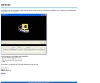 VCD-Cutter.com(VCD Cutter) Screenshot
