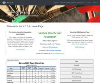 VCDa.org(Ventura County Dart Association) Screenshot