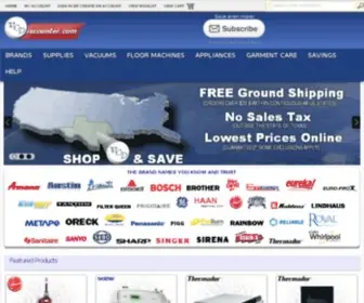 VCDiscounter.com(New Vacuum Cleaners & Appliances at Discount Prices) Screenshot