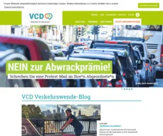 VCD.org(VCD, der ökologische Verkehrsclub) Screenshot
