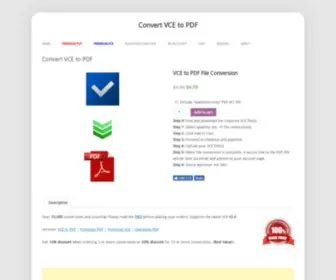 Vce2PDF.com(Convert VCE to PDF) Screenshot