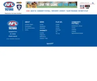 VCFL.com.au(AFL Victoria) Screenshot