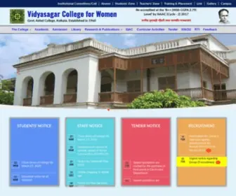 VCFW.org(Vidyasagar college for women) Screenshot