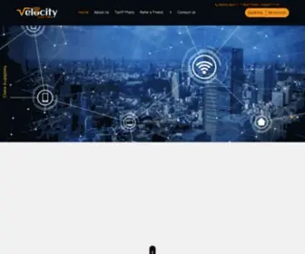 Vcitynet.in(Velocity Broadband High Speed Internet Service Provider (ISP)) Screenshot