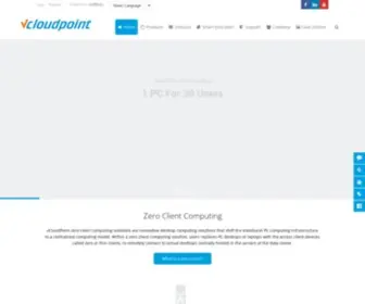 Vcloudpoint.com(Zero Client Computing) Screenshot