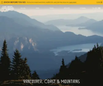 VCmtourism.com(Vancouver, Coast & Mountains) Screenshot