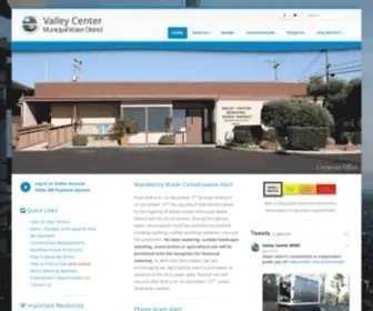 VCMWD.org(Valley Center Municipal Water District) Screenshot