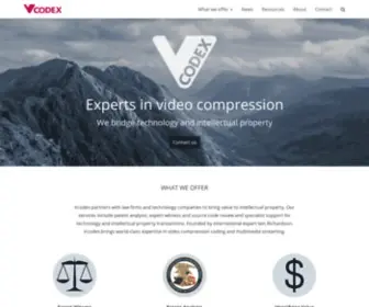 Vcodex.com(Video Compression Experts) Screenshot