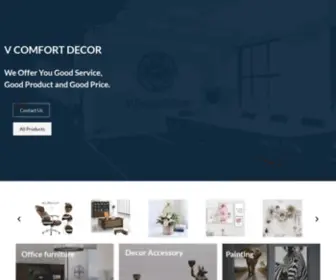 Vcomfortdecor.com(We supply office furniture and decoration accessories) Screenshot