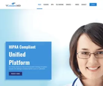 Vconnectmd.com(Medical paging) Screenshot